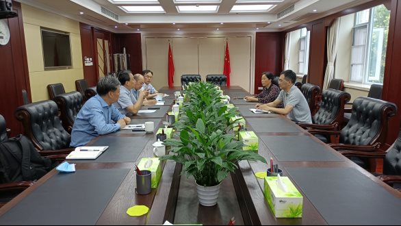 朱珉主席到四川省机械满堂彩建材工会交流